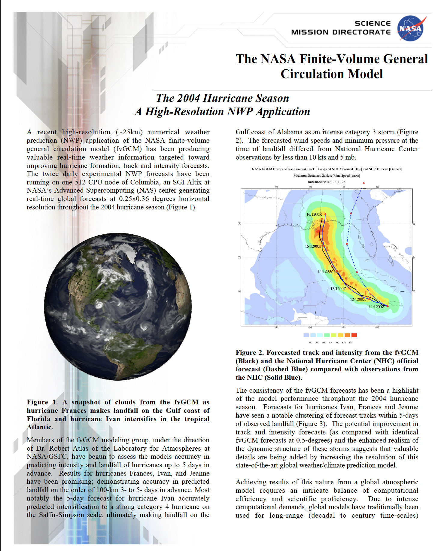 SC04 demo thumbnail (fvGCM 2004 Hurricane Season)