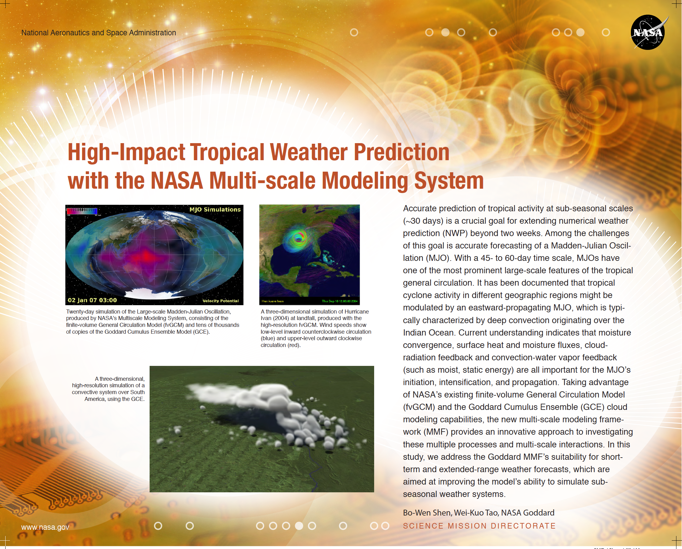 SC08 demo thumbnail (High‑Impact Tropical Weather Prediction)