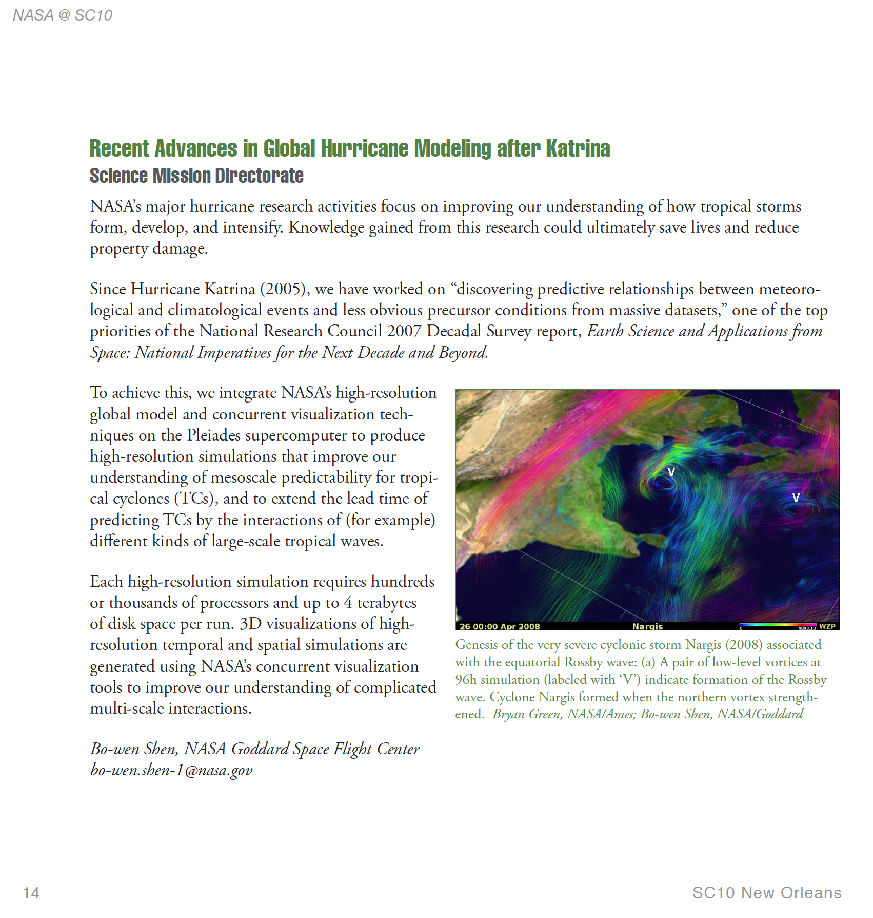 SC10 demo thumbnail (Recent Advances after Katrina)