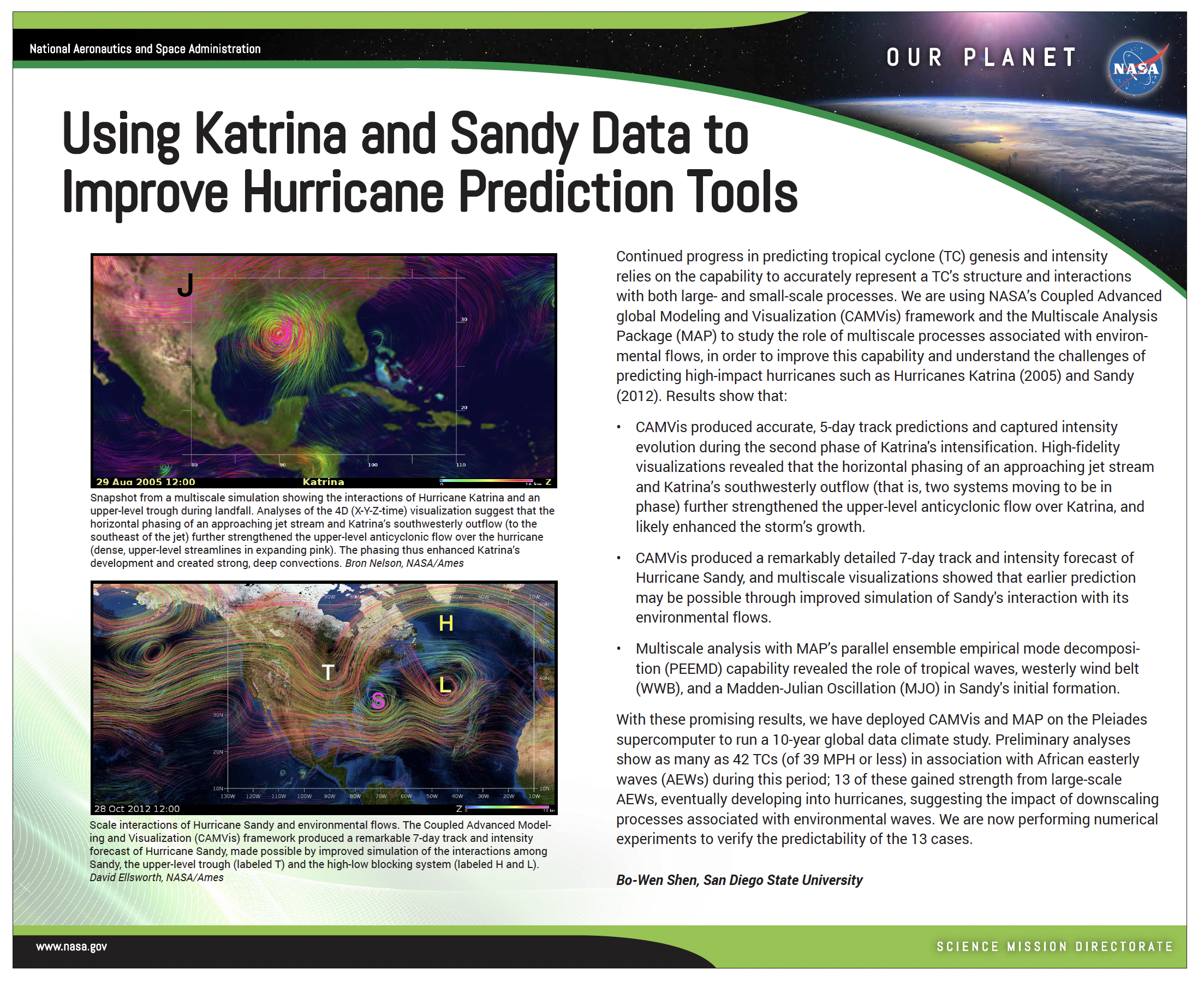 SC15 demo thumbnail (Using Katrina & Sandy Data)